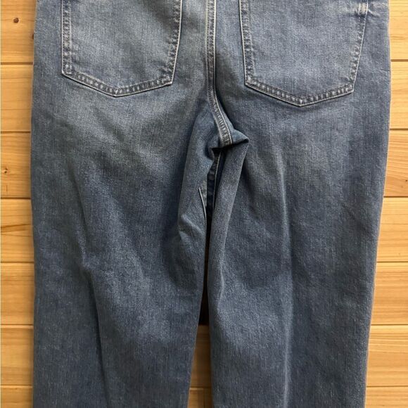 Express Size 4R Mid Rise 90’s Ankle Bootcut Distressed Raw Edge Hem Jeans - Picture 9 of 11